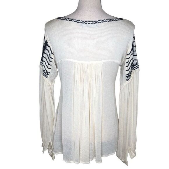 Ralph Lauren Blue Label Embroidered Peasant Top Size XS Boho, Cottagecore - Picture 2 of 12